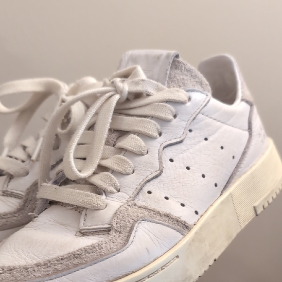 Adidas Supercourt White Leather Sneakers - Picture 3 of 10